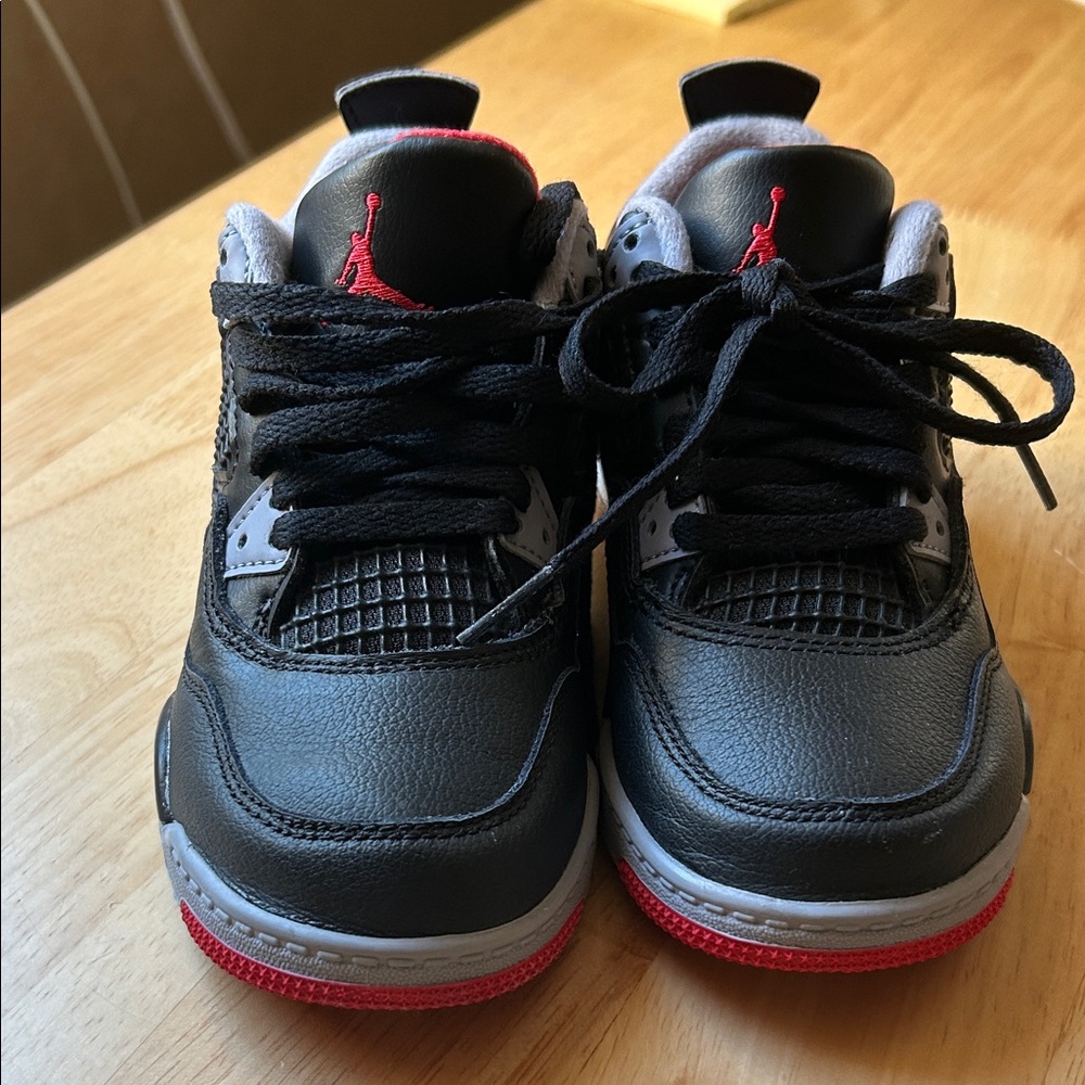 Jordan Kids Black and Red Sneakers